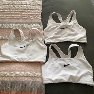 White Nike sport bra